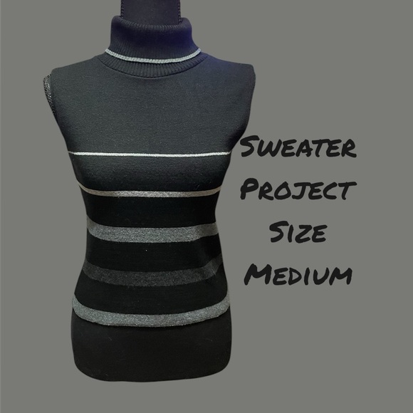 SWEATER PROJECT SLEEVELESS SWEATER SIZE MEDIUM GENTLY WORN - Picture 1 of 3